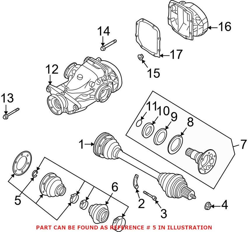 CV Joint Boot Kit - Rear Outer